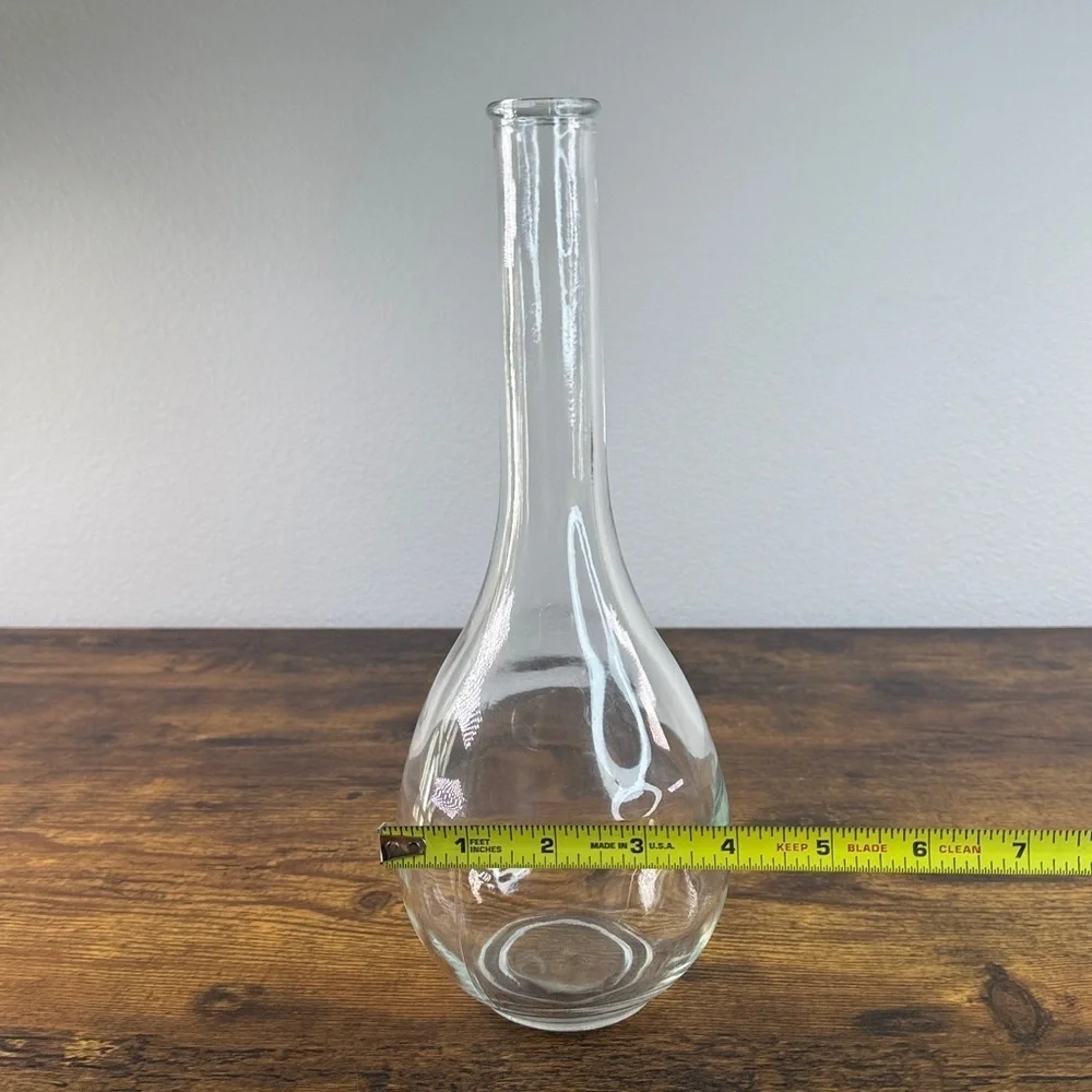 Chic Clear Tempered Glass Bottle Vase